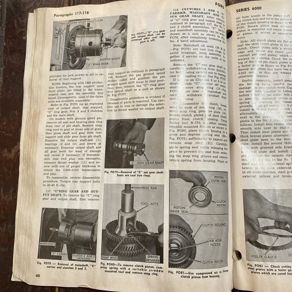 I&T Ford Shop Service‎ Tractor Manual F-201 Covers 22 Tractor Models